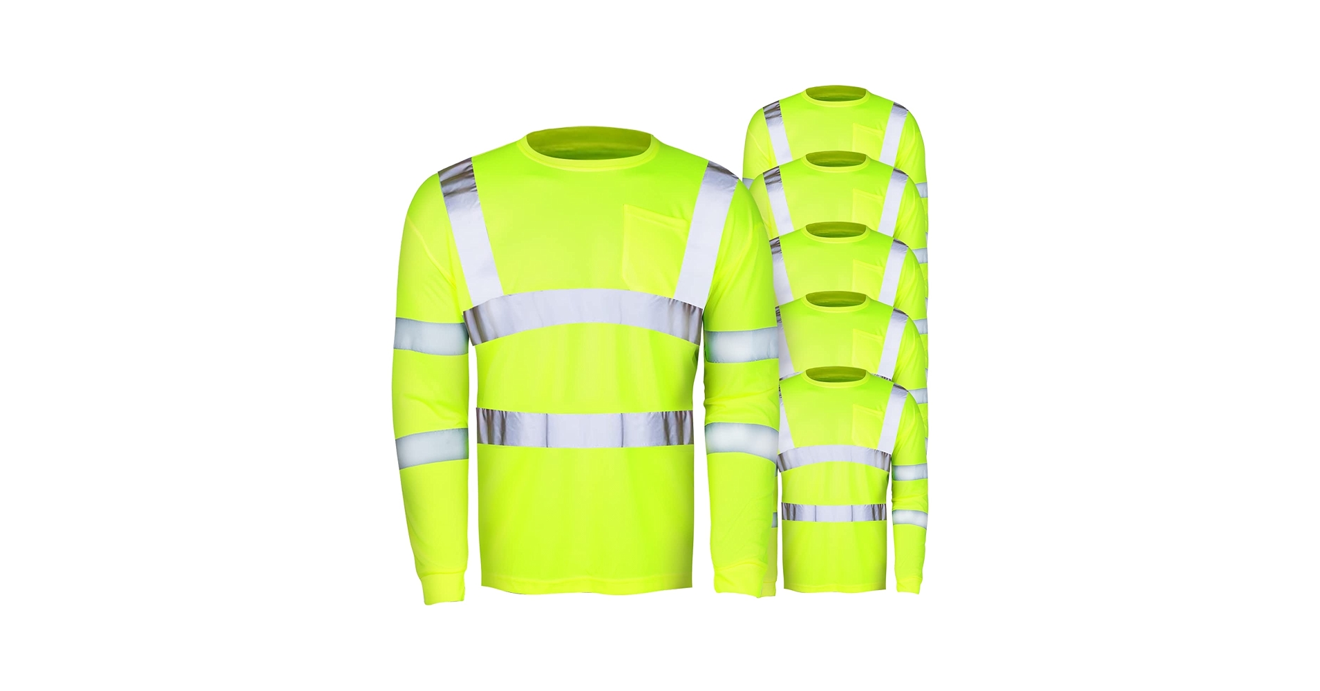 コミッション　シャツ　XL　イエロー アメリカ製 Amazon.com: 6 Packs XL Size High Visibility Safety Shirts
